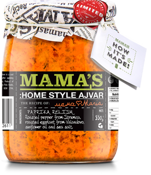 Mama's: Home Style Ajvar Roasted Pepper Spread (290g)