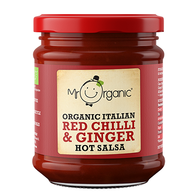 Mr Organic Italian Red Chilli And Ginger Hot Salsa (200g)