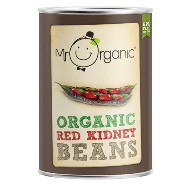 Mr Organic Organic Beans & Pulses - Red Kidney beans 400g