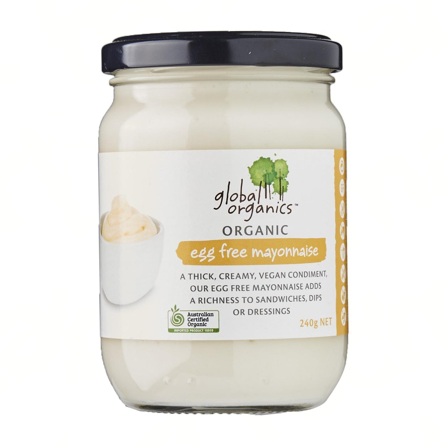 Global Organics Mayonnaise Egg Free (240g)