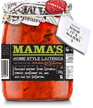 Mama's: Home Style Lutenica Roasted Pepper Spread (290g)