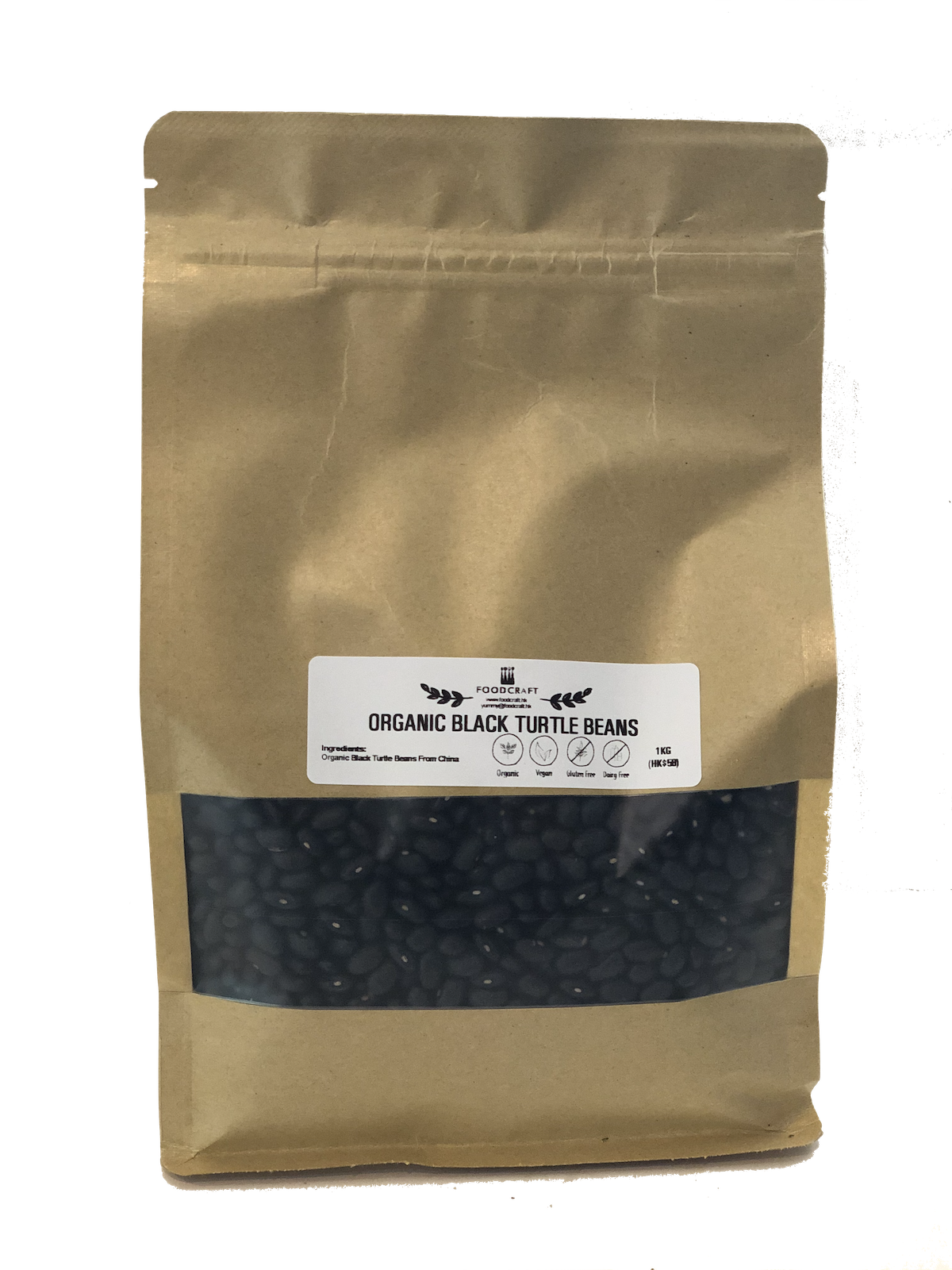 Organic Black Turtle Beans (1KG)