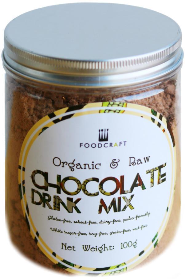 Organic Raw Chocolate Drink Mix (Sugar Free) - 200g