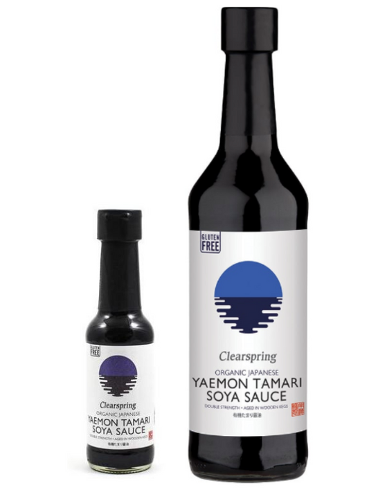Clearspring Organic Japanese Yaemon Tamari Soya Sauce - Double Strength (150ml / 500ml)