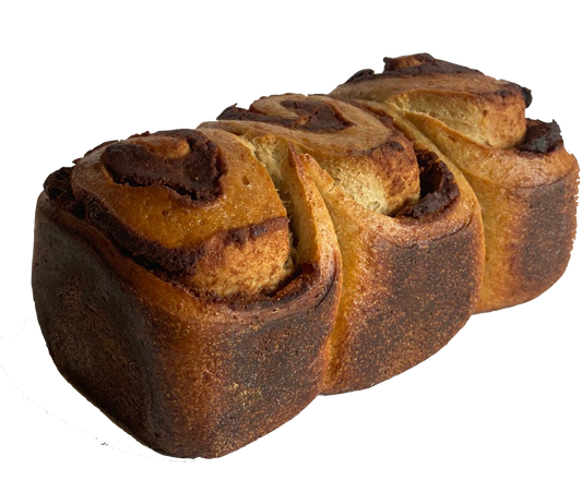 Organic Rye Cinnamon Roll Bread with Almond Butter Icing (Sprouted & Vegan)