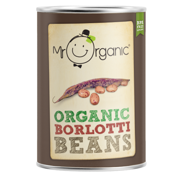 Mr Organic Organic Borlotti Beans (400g)
