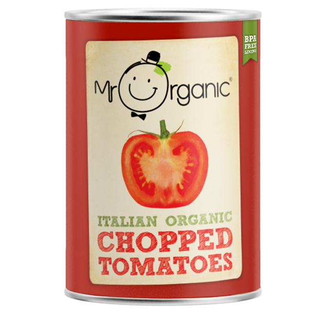 Mr Organic Italian Organic Tomatoes - Chopped 400g