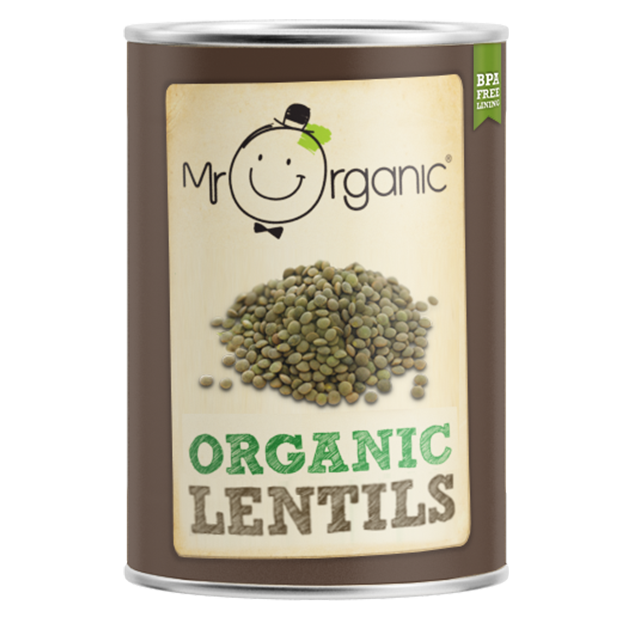 Mr Organic Organic Beans & Pulses - Lentils 400g