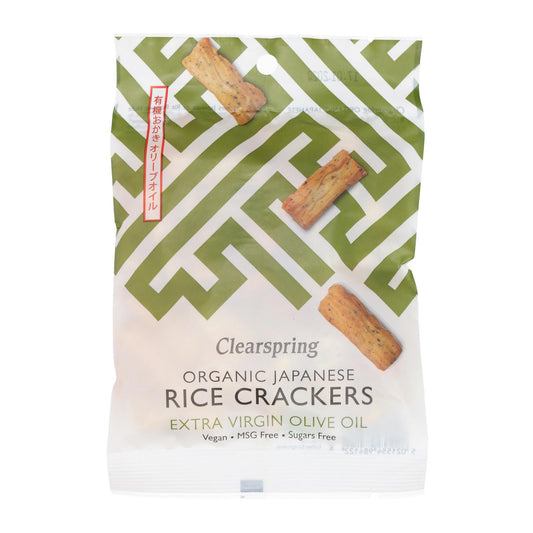 Clearspring - Organic Japanese Rice Crackers - Extra Virgin Olive Oil (50g)