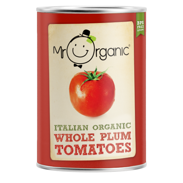 Mr Organic Italian Organic Tomatoes - Whole Plum 400g