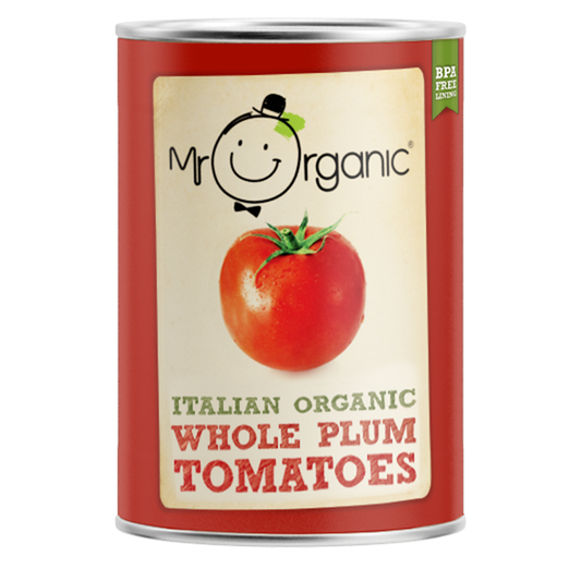 Mr Organic Italian Organic Tomatoes - Whole Plum 400g