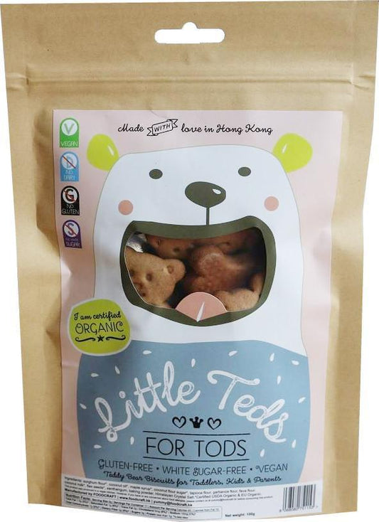 Organic Gluten Free Teddy Bear Cookies - 100g
